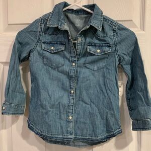 GAP Denim long sleeve top for Toddlers